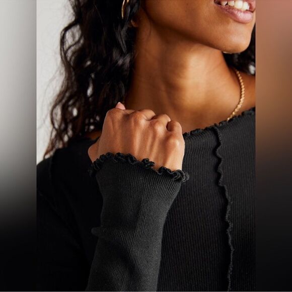 NWT Free People Full Swing Tunic Black Size XS - Picture 3 of 3